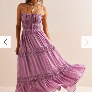 Lavender Spaghetti Strap Maxi Dress